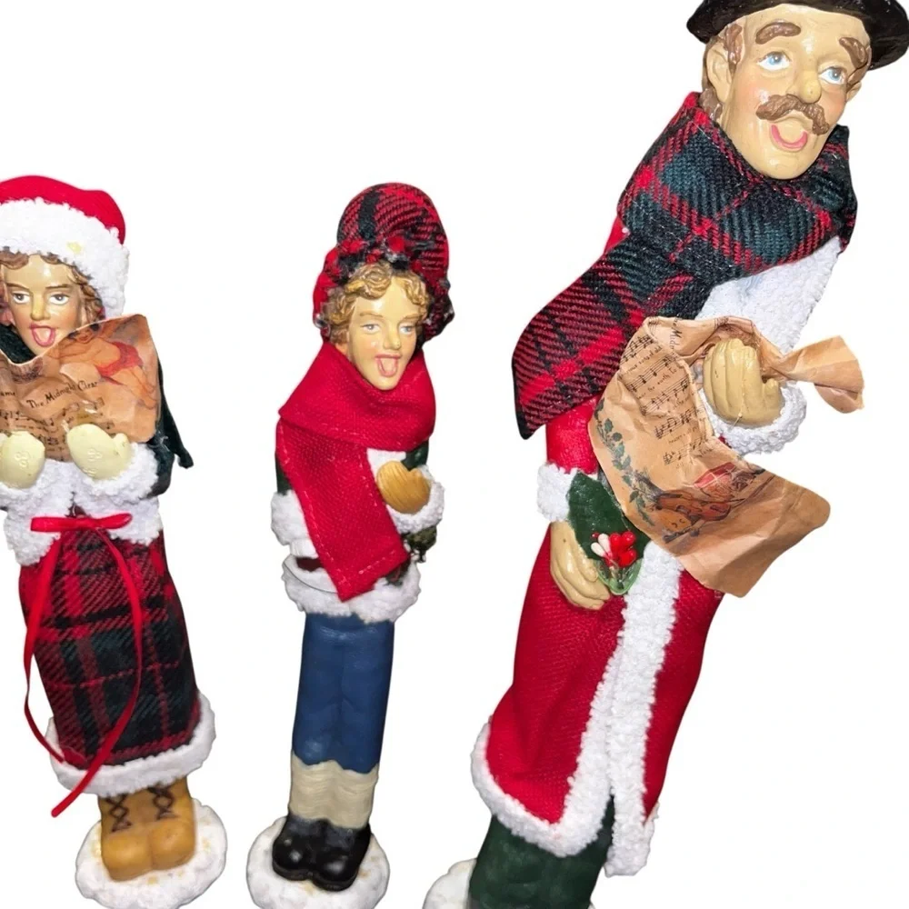 Vintage Retro Christmas Caroler Figurines Lot